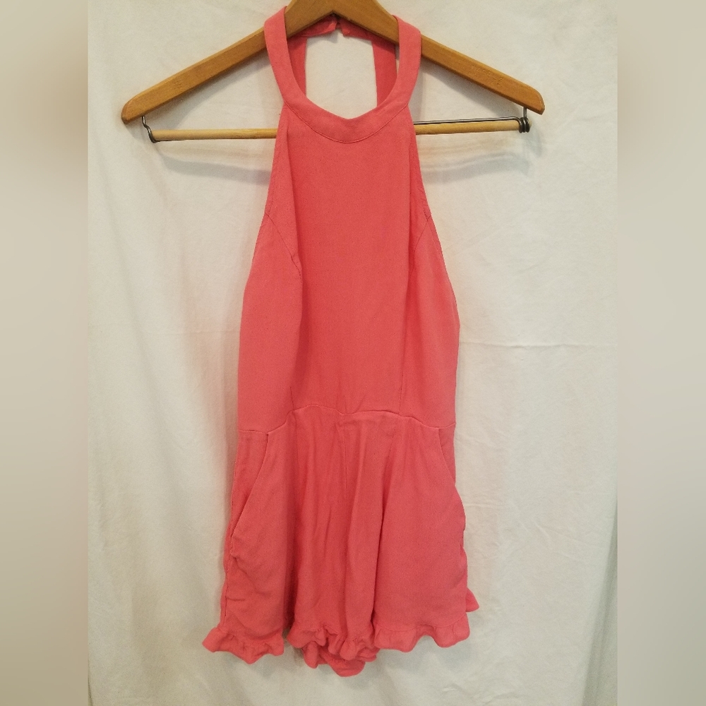 Forever 21 pink shorts jump suit size small